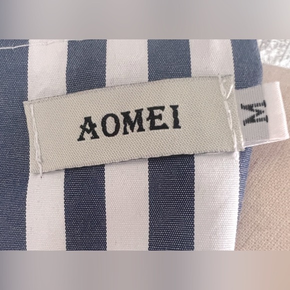 AOMEI ORIGAMI PEPLUM STRIPED TOP - Picture 8 of 12